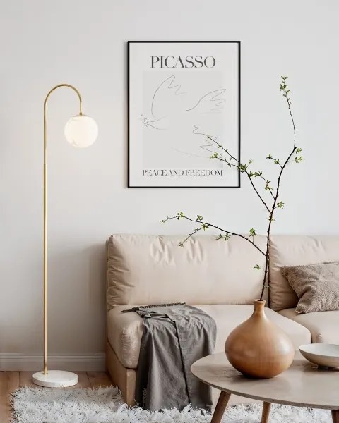 ByRydens 4101050-5000 - Állólámpa BELLAGIO 1xE27/8W/230V