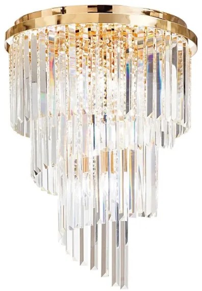 Ideal Lux - Kristály csillár CARLTON 12xE14/40W/230V átm. 50 cm arany