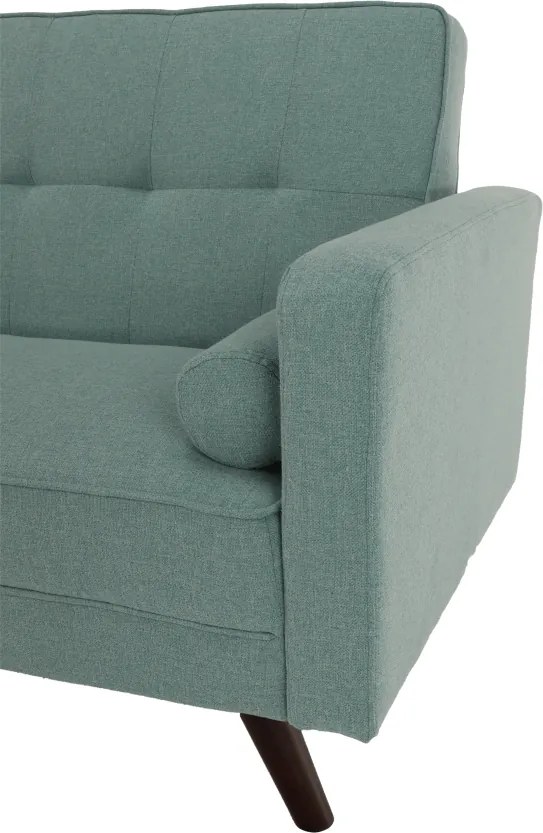 Kinyitható kanapé, zöld-mentol szövet, OTISA