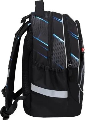 Iskolatáska, cipzáras, BELMIL Leisure Plus Midnight Turbo, versenyautó (BL3388734F)