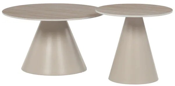 Dohányzóasztal 70×70×40,5 cm, Kerámia Travertin. CT-F4118 TRV