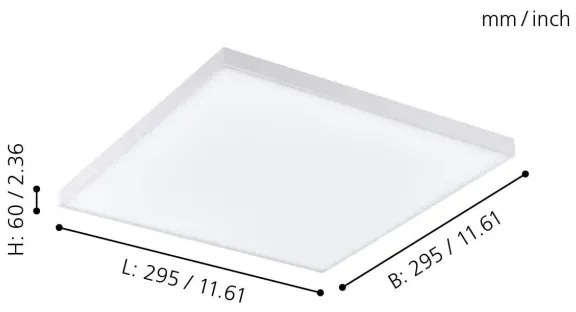 Eglo 98562 - LED RGB Dimmelhető mennyezeti lámpa TURCONA-C LED/15W/230V + távirányító