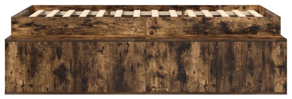 Tárolós Ágykeret Füstölt Tölgy 80x200 cm