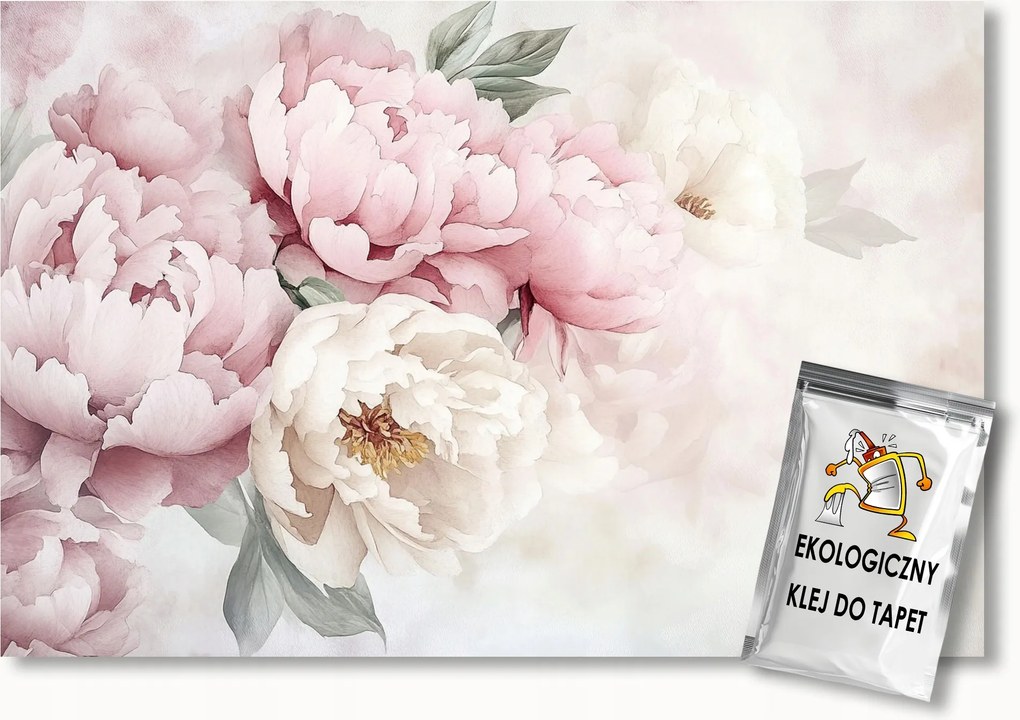 Fotótapéta Flizelina Természet Virágok Bazsarózsa Peonie Csokor 150x105 ragasztó