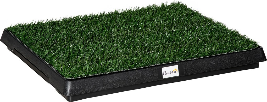 PawHut Kutyatoalett Fűvel 63 x 51 cm - Kutyakiállító Pad Használatra Állítható Fiókkal, Kiskutya Toilet Nagy és Kisebb Kutyák Számára | Aosom