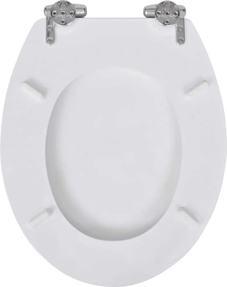 2 db fehér MDF WC ülőke lassan csukódó fedéllel