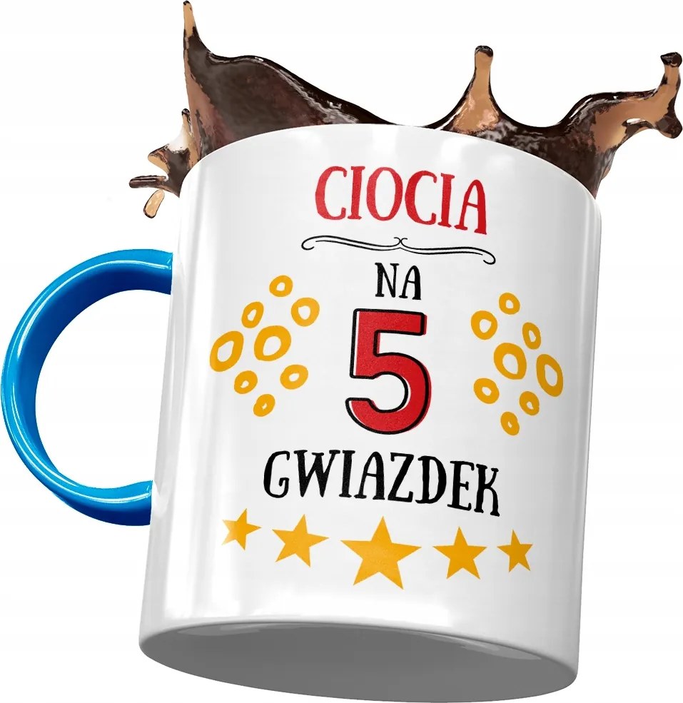 Kék Bögre Nagynéni Születésnap Ajándék Nyomtatott Fotóval