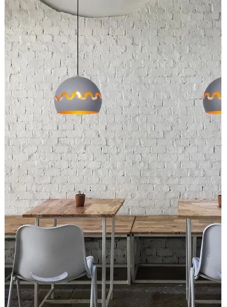 Lucide 30484/28/36 - Csillár zsinóron CORENTIN 1xE27/60W/230V szürke