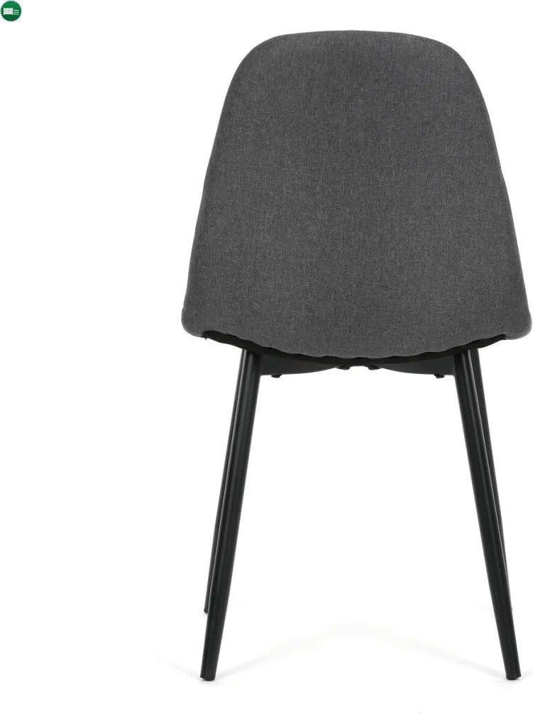Jídelní židle, šedá, látka, CT-V2972 GREY2
