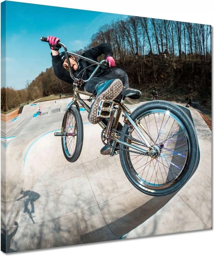 Vászonkép 40x40 Bmx Versenysport Ugrálókötél