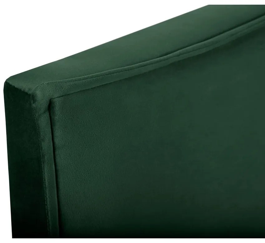 Sötétzöld ágytámla 180x120 cm Natalia – Milo Casa