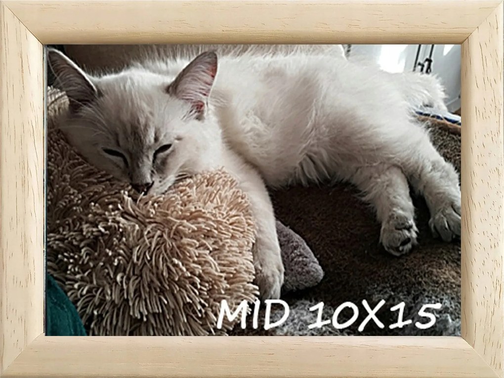 Klasszikus képkeret falra és asztalra, 10x15 cm, fa