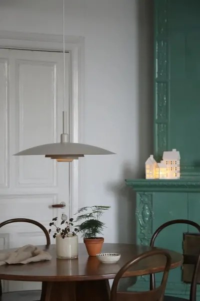 Markslöjd 108877 - Kábeles függőlámpa PINY 1xE27/60W/230V, átmérő 57 cm, bézs