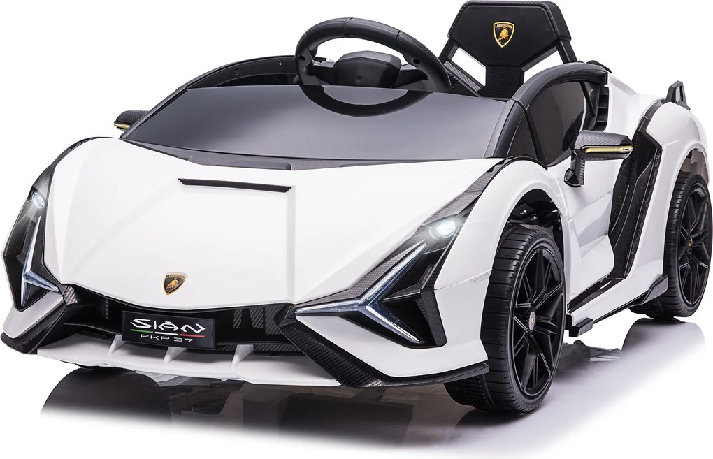 HOMCOM Gyerek Elektromos Autó 12V 2 Vezetési Móddal Lamborghini SIAN SUV Játék Elektromos Jármű Távvezérléssel Zene (MP3/USB) Fény 3-5 Éves Korúaknak