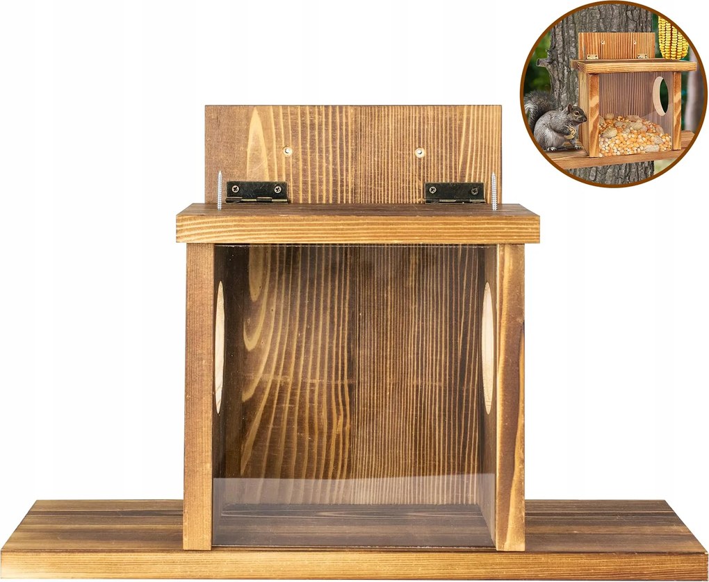 Mókus etető 2 bejárattal Fa