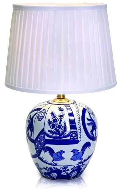 Goteborg kék-fehér asztali lámpa, magasság 48 cm - Markslöjd