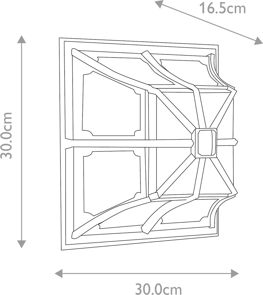 Elstead klasszikus kültéri mennyezeti lámpa chapel fekete átlátszó elscp12-black IP44