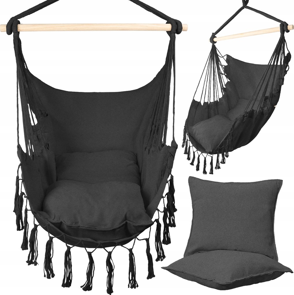 Függőszék Kerti Szék Brazil Függőágy Hinta Gubó 2 Párna