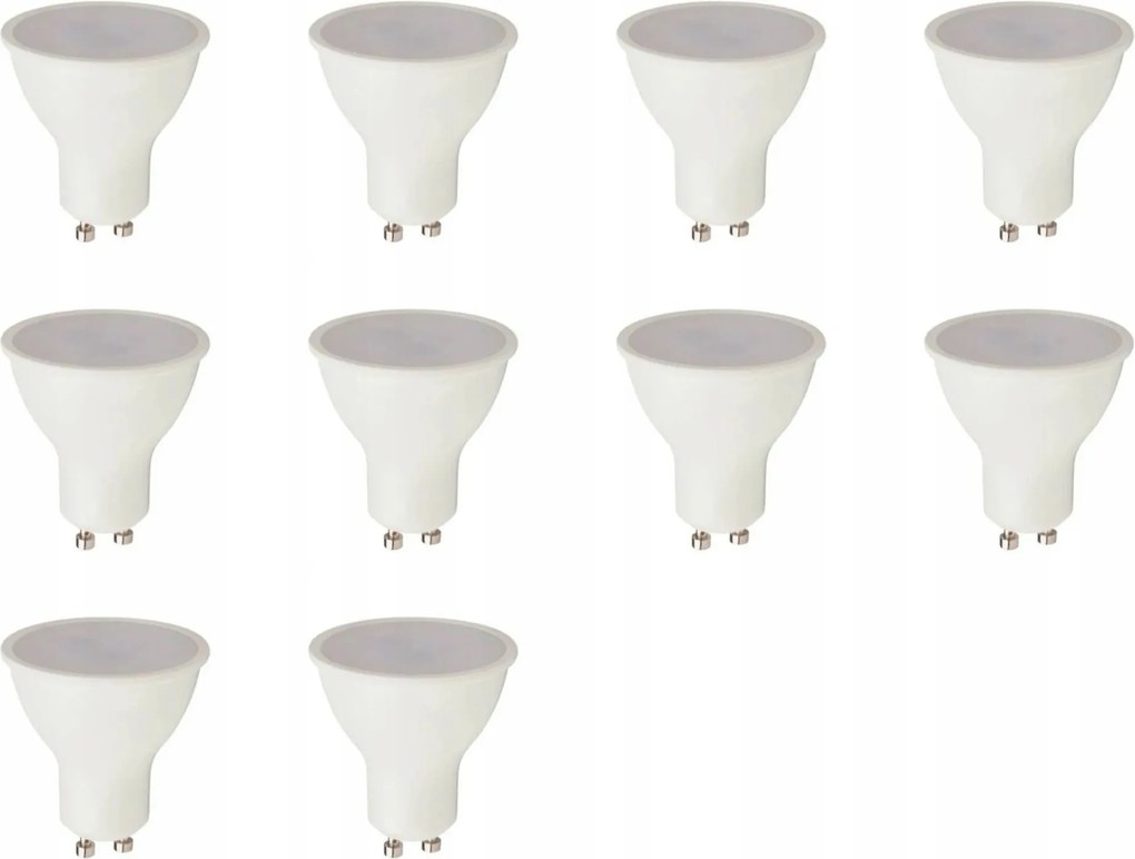 Led izzó Halogén Reflektor GU10 2W Hideg fehér 6500K 180lm Szett 10 db