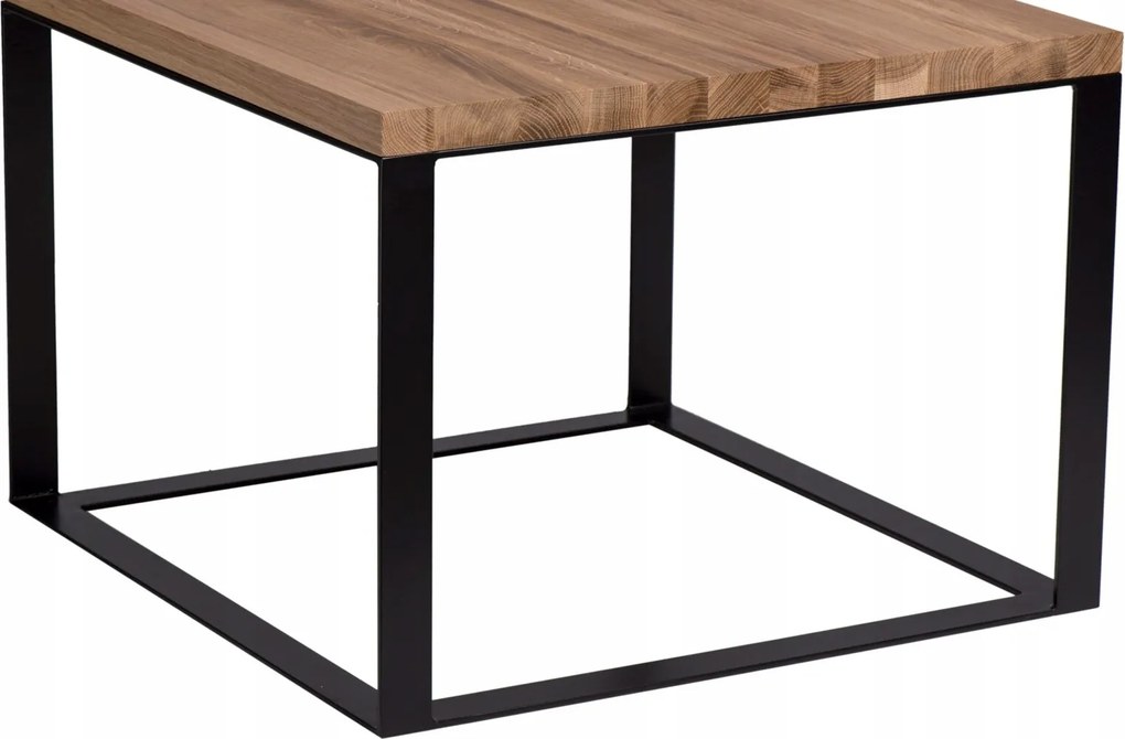 Square dohányzóasztal alap 60x60 fekete,