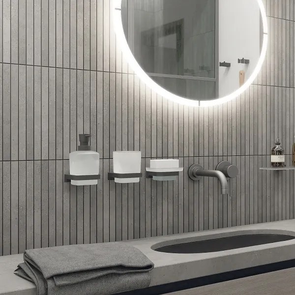 NIMCO MAC 2905831C-T-90-Fali szappanadagoló és fogkefe állvány MAYA 320 mm