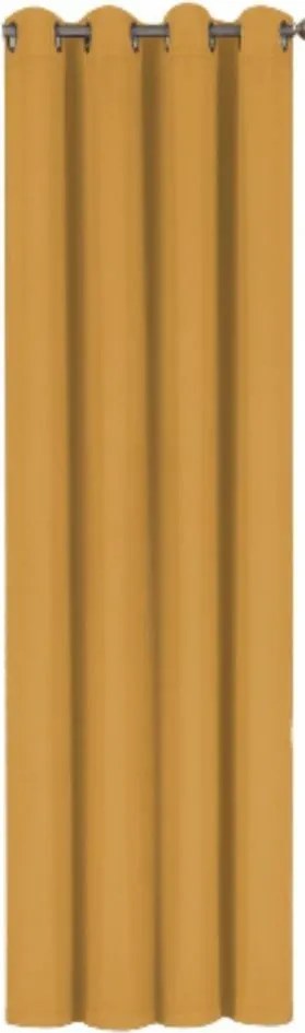 Sötétítő függöny 135x260 sárga, áttetsző