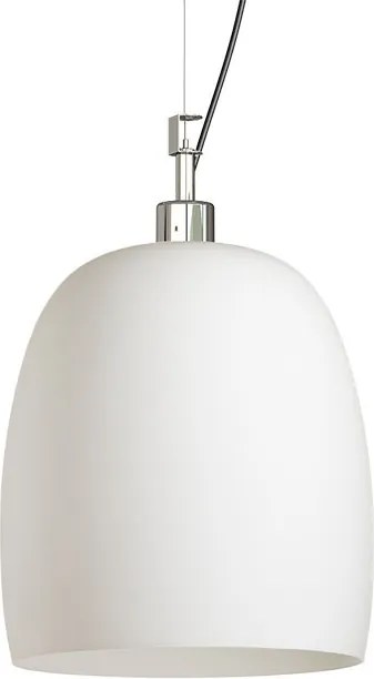 RENDL COROA NEW 28 závěsná opálové sklo/chrom 230V LED E27 15W