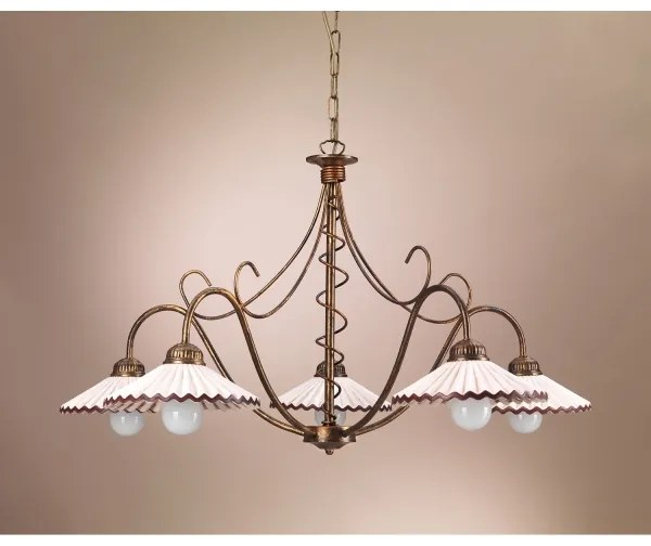 ONLI - Csillár láncon ROSINA 5xE14/6W/230V