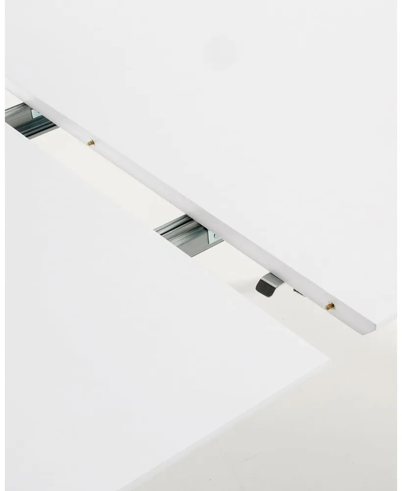 Fehér kerek bővíthető étkezőasztal fehér asztallappal ø 90 cm Oqui – Kave Home