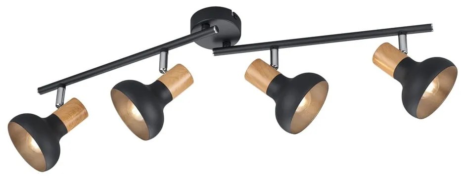 Matt fekete spotlámpa ø 10 cm Latika – Trio