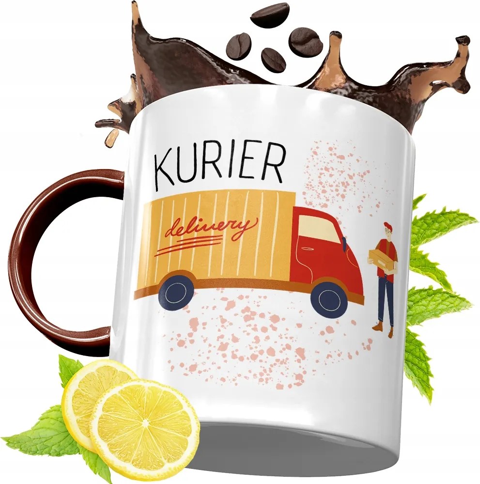 Bordó Bögre Futárnak Születésnapi Ajándék fényképes nyomtatással