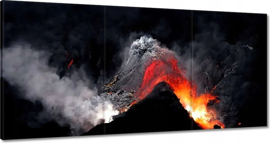 Képek 180x90 Vulkánkitörés láva por
