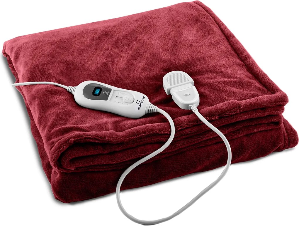 Klarstein Dr. Watson XL, melegítő takaró, 120 W, 3 fűtési fokozat, mosható, 180 x 130 cm, vezérlőpanel