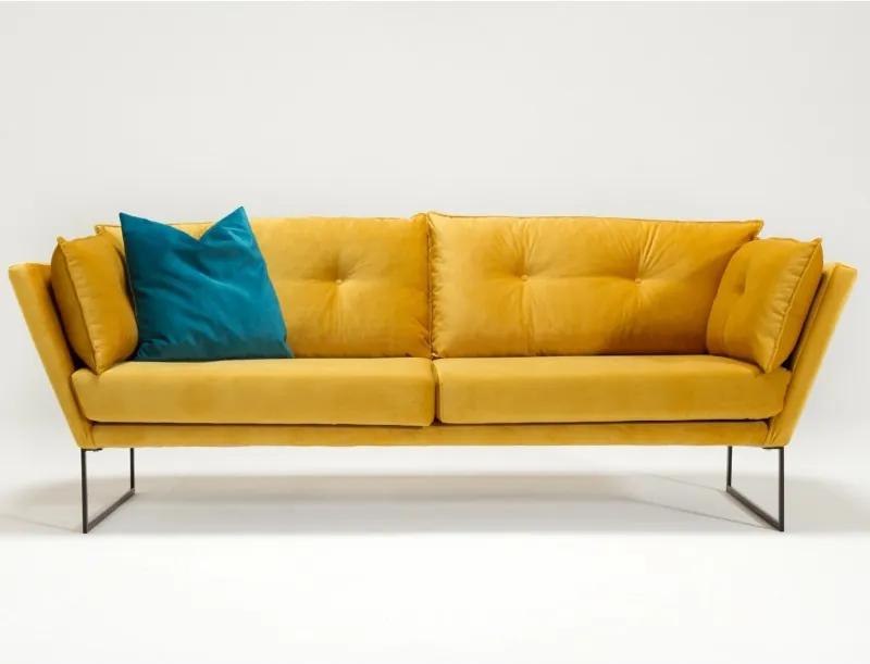 Relax mustár háromszemélyes kanapé