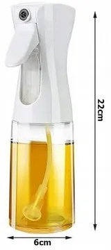 Olaj- és ecetporlasztó, 200 ml, fehér