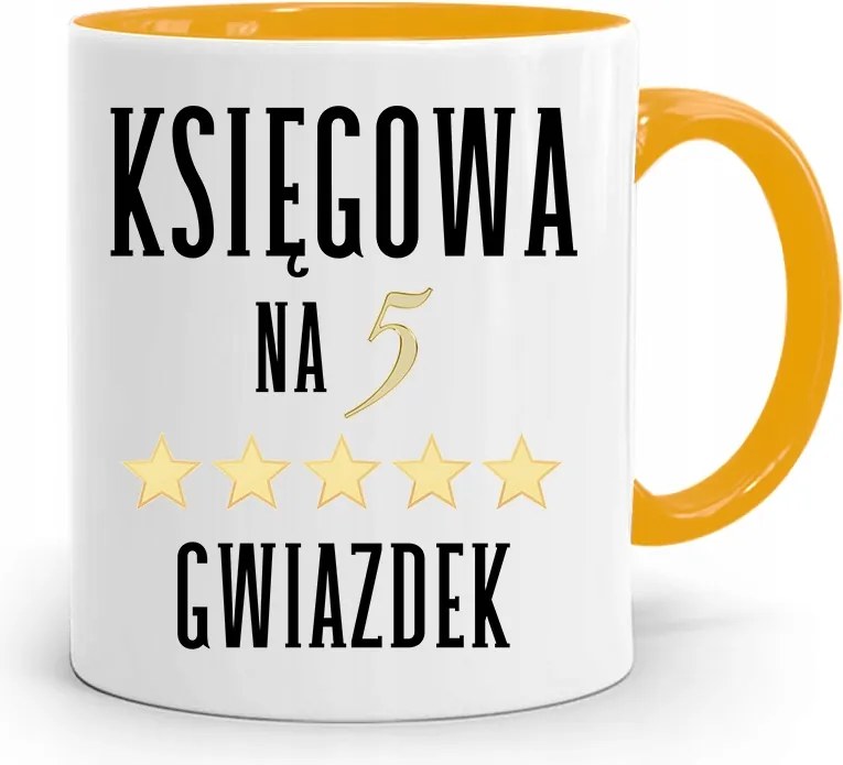 Sárga Bögre Ajándék Könyvelőnek, fényképes nyomattal