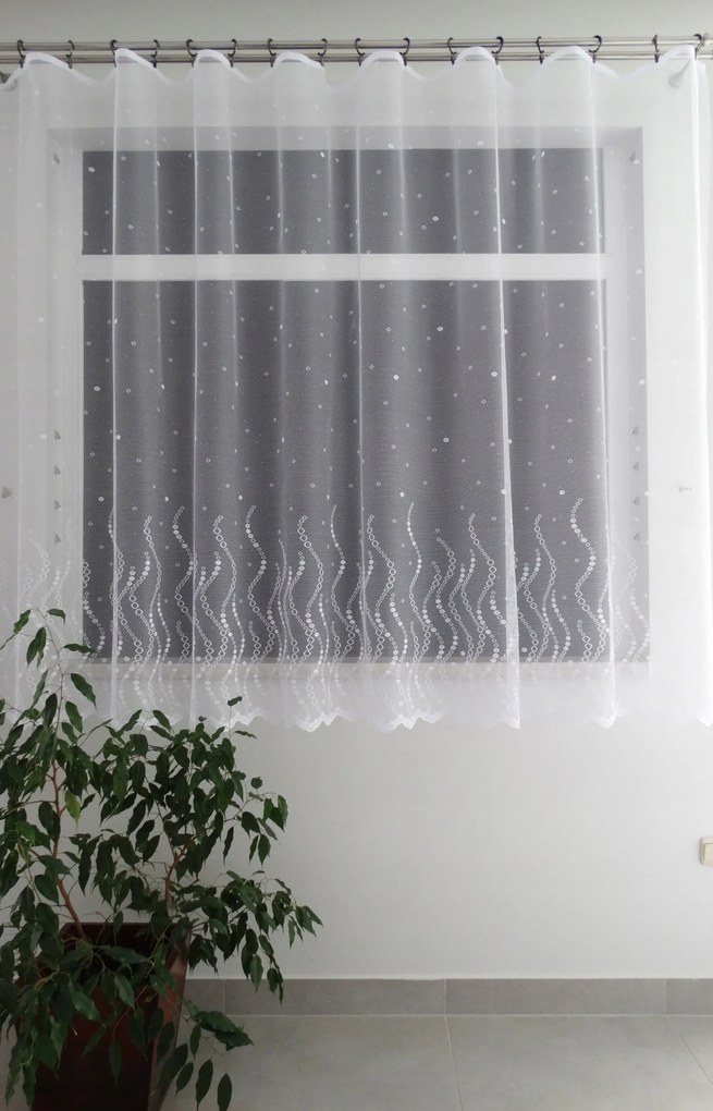 Mg Függöny 17/200 jacquard 300x150 szalaggal lengyel