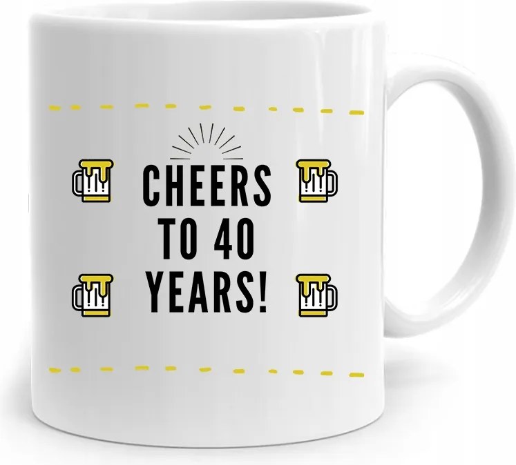Születésnapra 40 40-es 40-es Bögre Tökéletes Ajándék fényképes nyomtatással