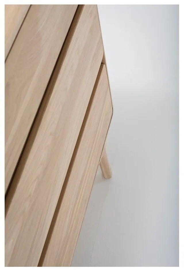 Fawn tömör tölgyfa komód 3 fiókkal - Gazzda