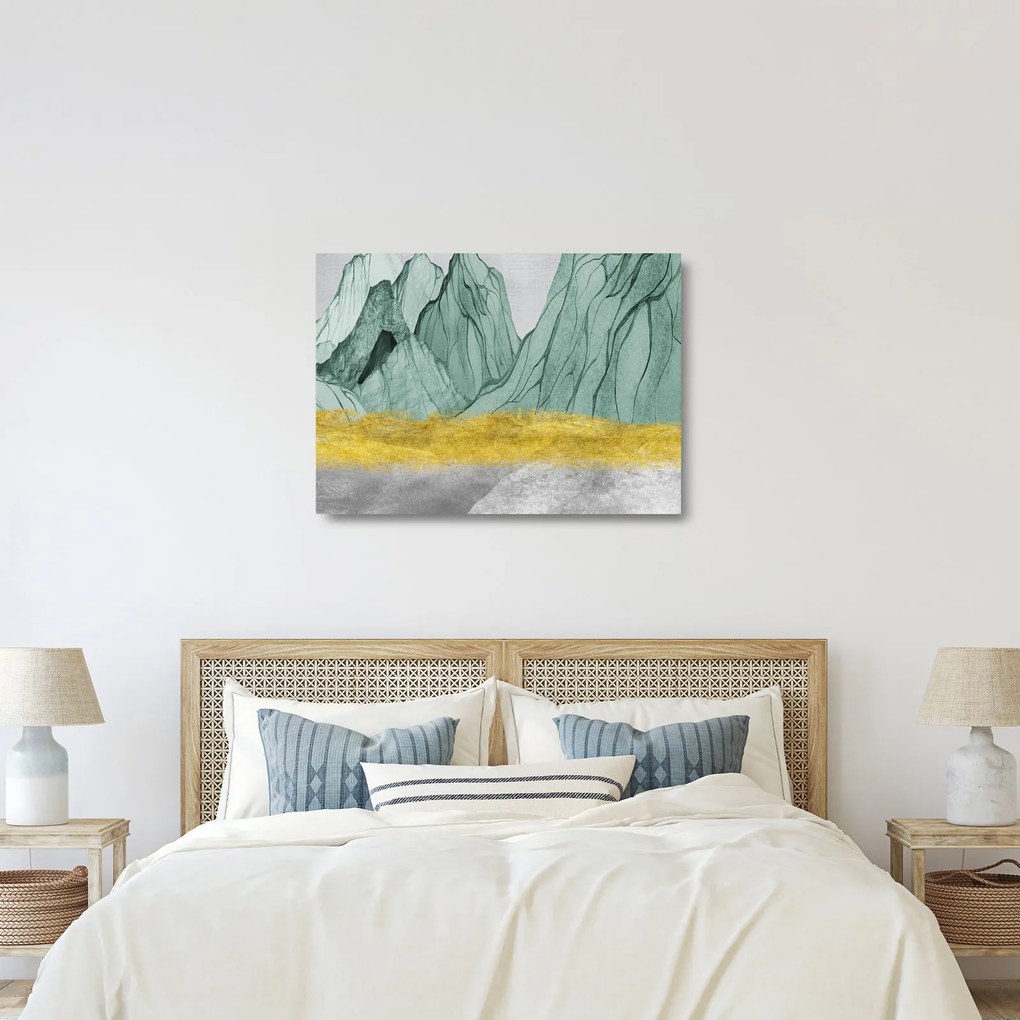 Üveg kép - Smaragdhegység N⁰1 (70x50 cm)