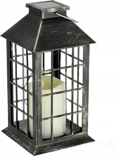 LED-es napelemes álló lámpa Lámpa kerti lámpa Nagy patinás