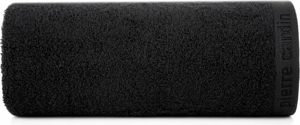 Pierre Cardin törölköző 50x90 Evi fekete prémium pamut 430gr