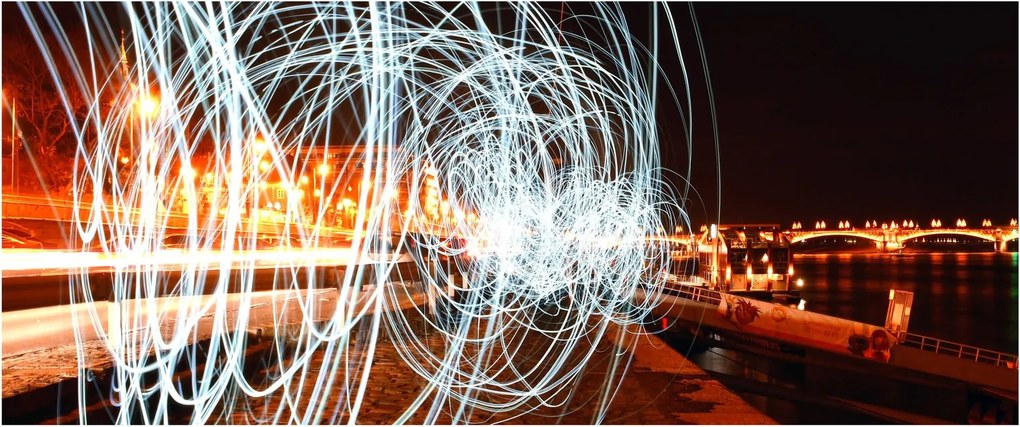 A fényhullámok képe (120x50 cm)
