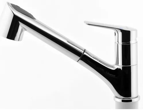 Novaservis METALIA mosogató csaptelep kihúzható zuhannyal, króm