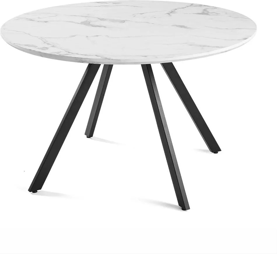 AVENBERG RONDO Étkezőasztal - Ø120, fehér