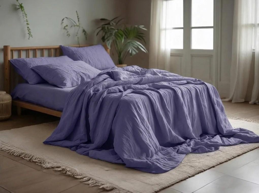 Muszlin ágynemű MUSSARI világos lila Ágyneműhuzat mérete: 70 x 90 cm | 140 x 200 cm