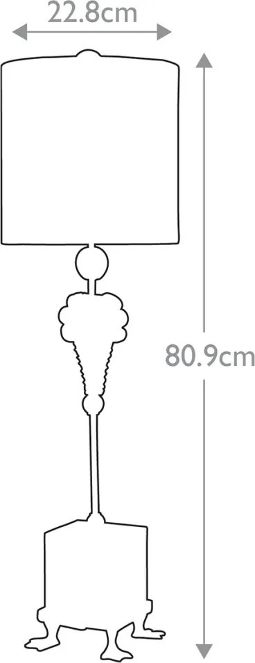 Flambeau POMPADOUR X FB-POMPADOURX-TL Asztali lámpa 1x60W/E27