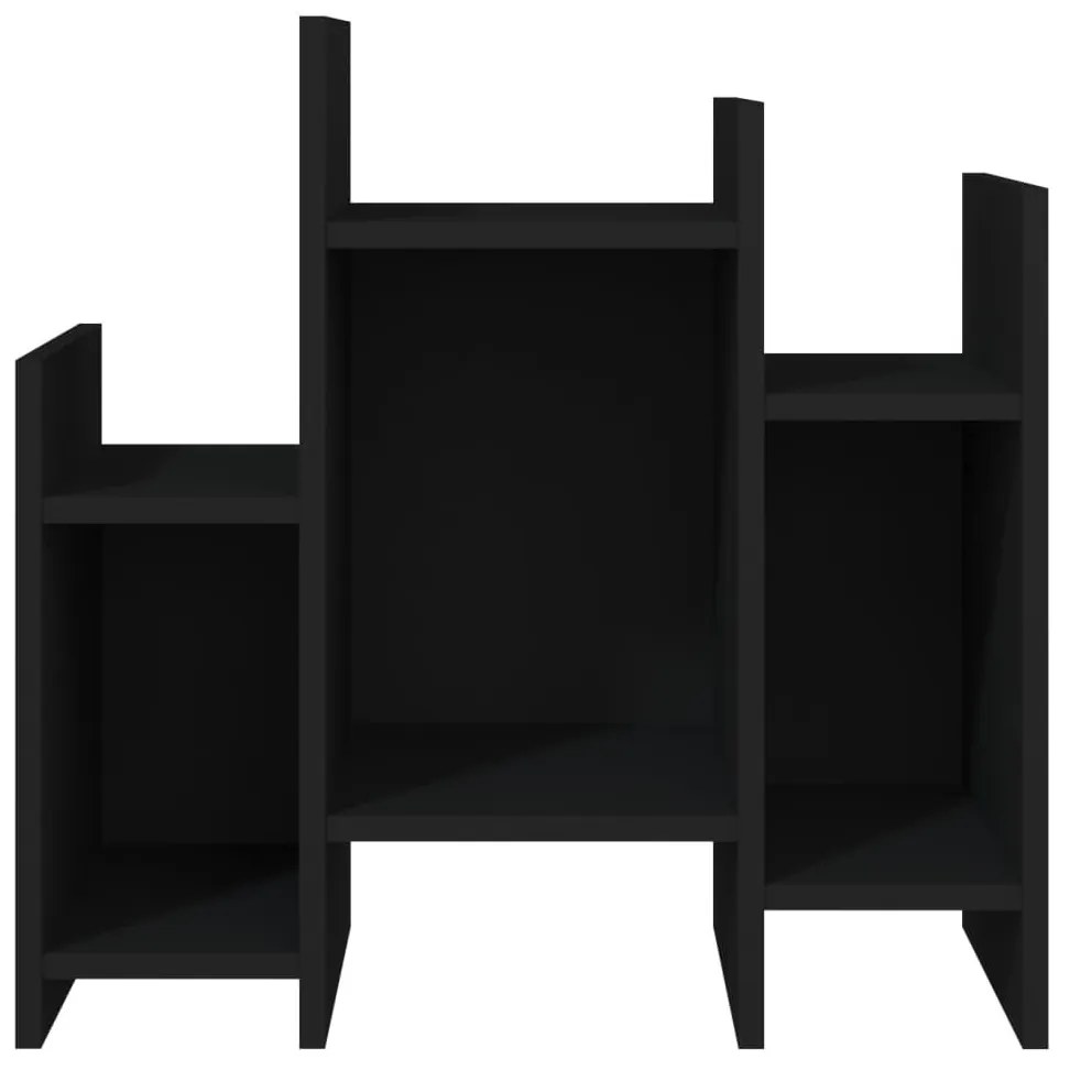 Fekete szerelt fa kisszekrény 60 x 26 x 60 cm