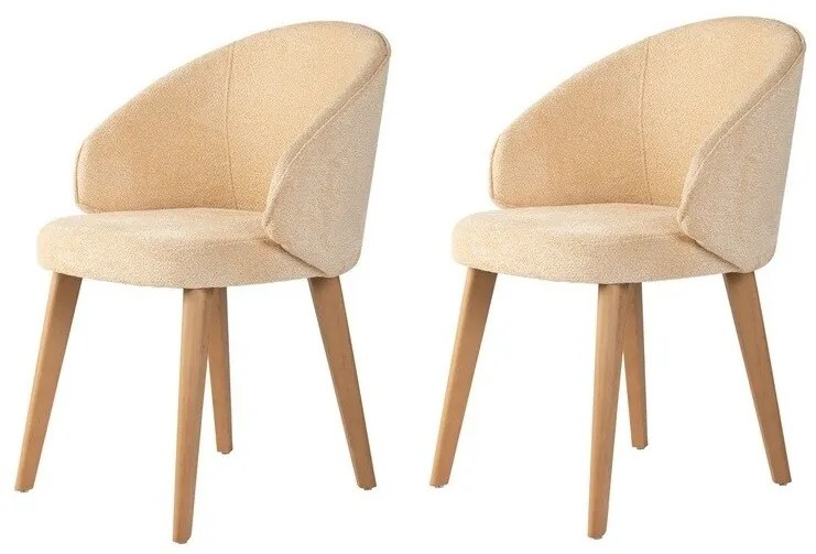 Bentley Beige and Light Oak étkezőszék szett, 2 db