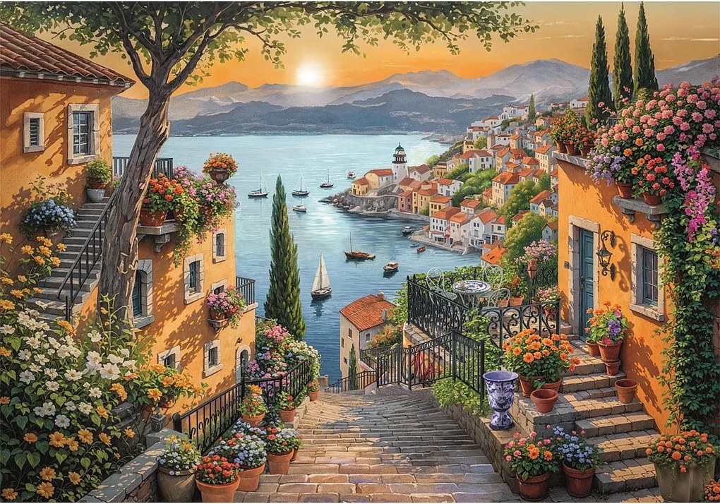 Kikötő Steps to Harbor 1500 db-os puzzle Clementoni